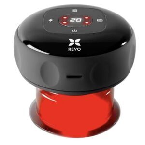 REVO The Original 4-in-1 Smart Cupping Therapy Massager, Red Light Therapy